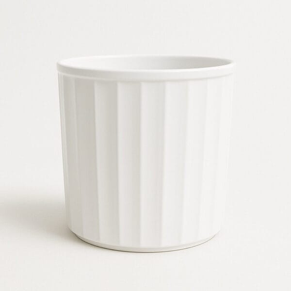 Pot en céramique couleur Blanche