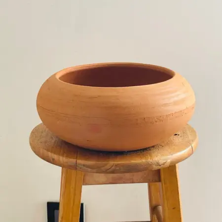 Pot terracotta artisanal type vasque
